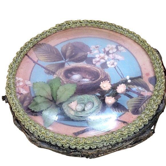 Katherines Collection Trinket Box Bird Nest 1990s Shadow Box Victorian Vintage - Picture 3 of 8